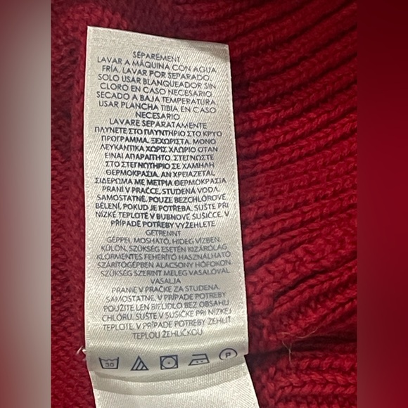 Chaps Knit Pullover Sweater Long Sleeve Red Men Size 3XB Cotton Logo NEW Holiday - Picture 6 of 9